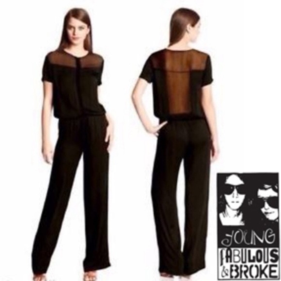 Young Fabulous & Broke Pants - YOUNG FABULOUS & BROKE Black Jumpsuit